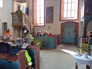 Radpilger in der Johanniskirche