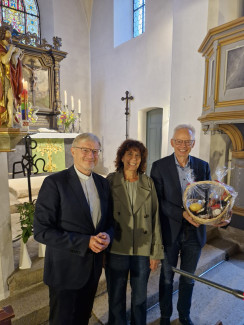 Dank an Peter Stenglein von Pfr. Jürgen Singer und Andrea Rauh-Gruber